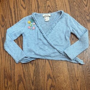 Matilda Jane Light Blue Kids Wrap Sweater